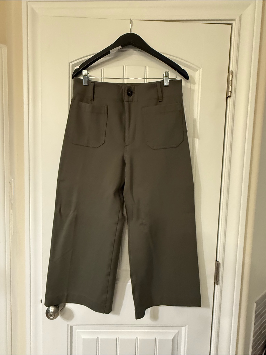 Maeve By Anthropologie The Colette Ponte Cropped Wide-Leg Pants - Size 30 Petite